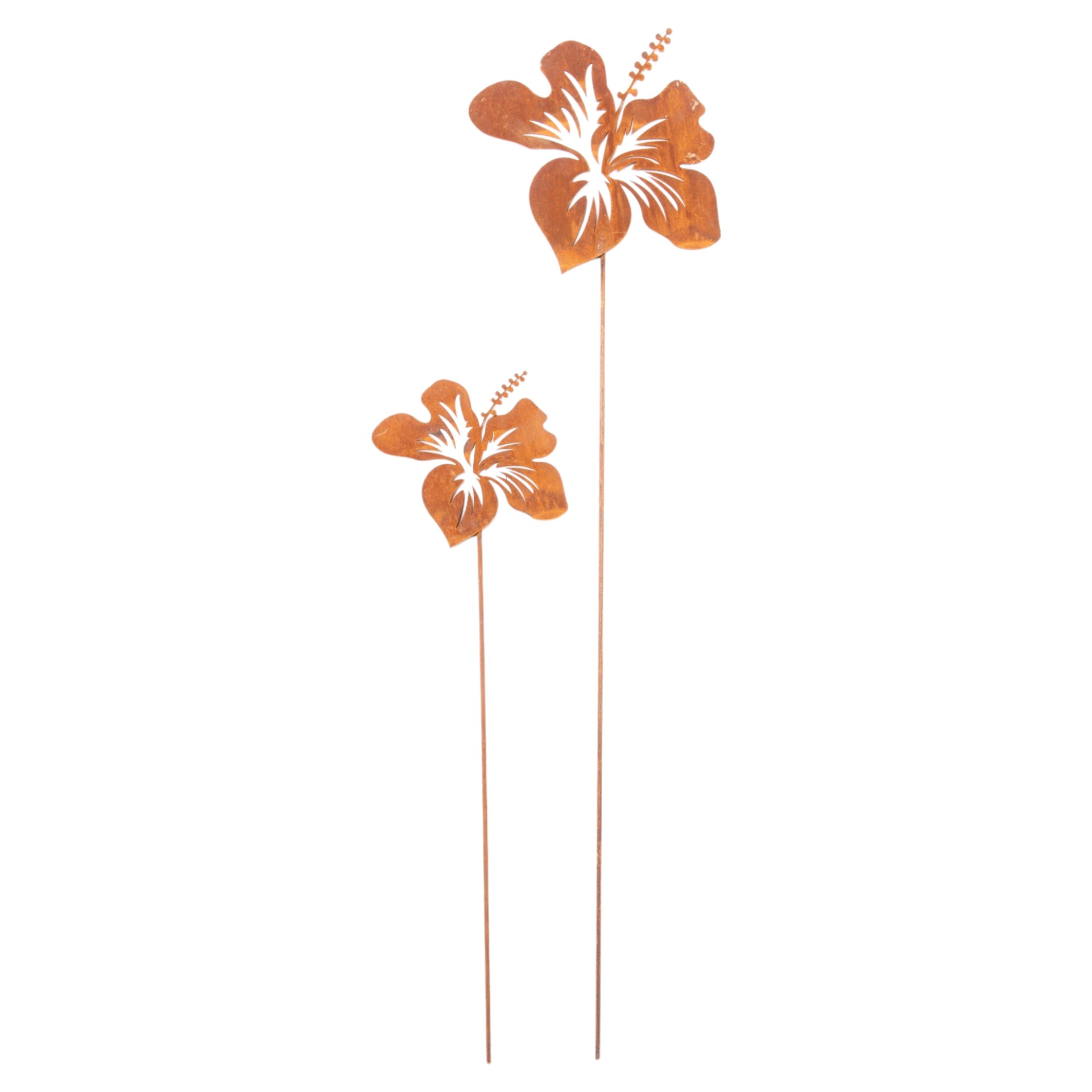 Darstellung von Hibiskusblüte mittel auf Stab