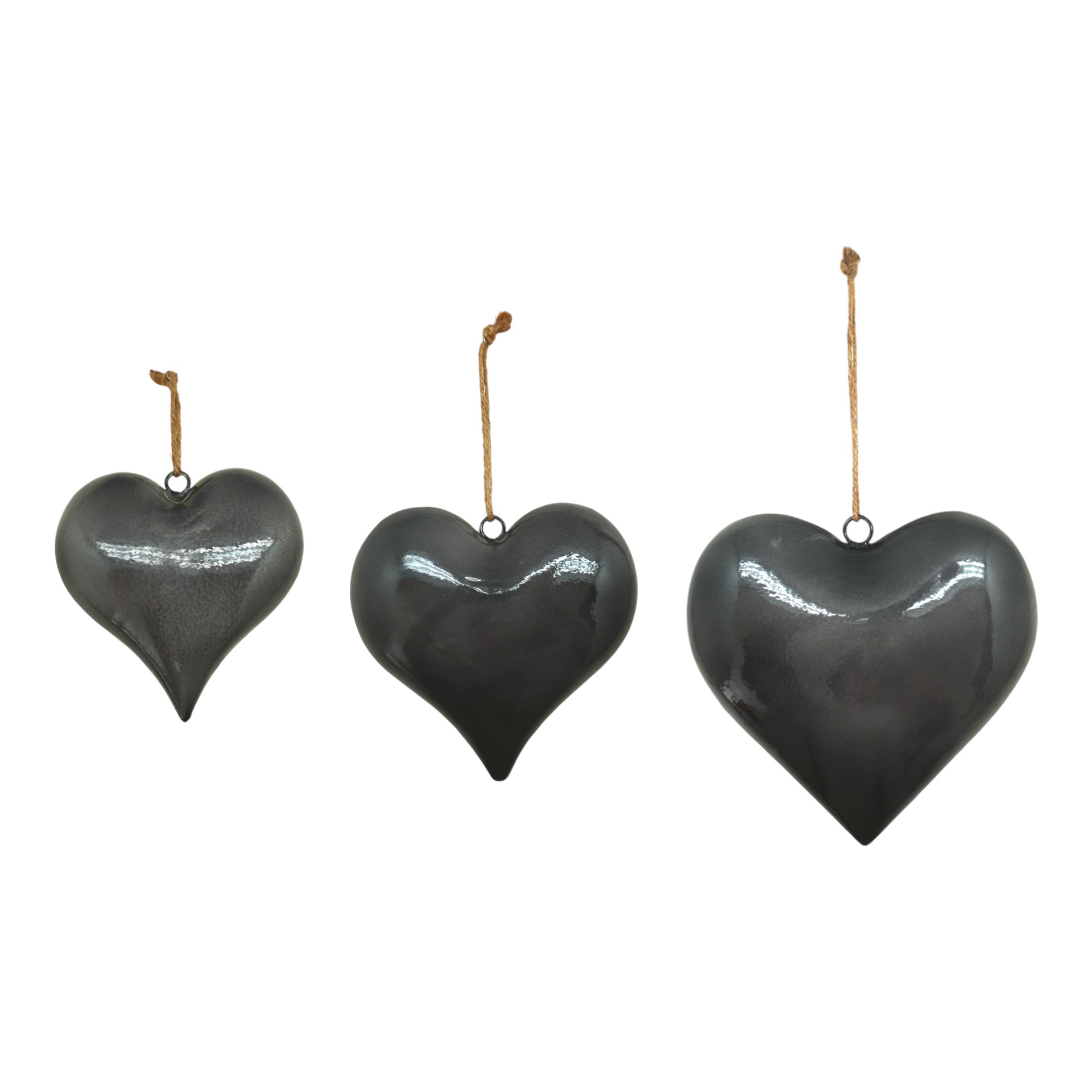 Darstellung von Graues Herz z. Hängen voll klein