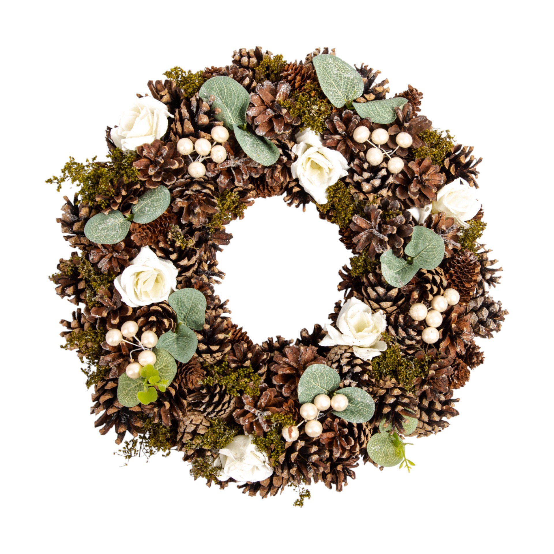 Darstellung von gemischter Kranz mit Rosen