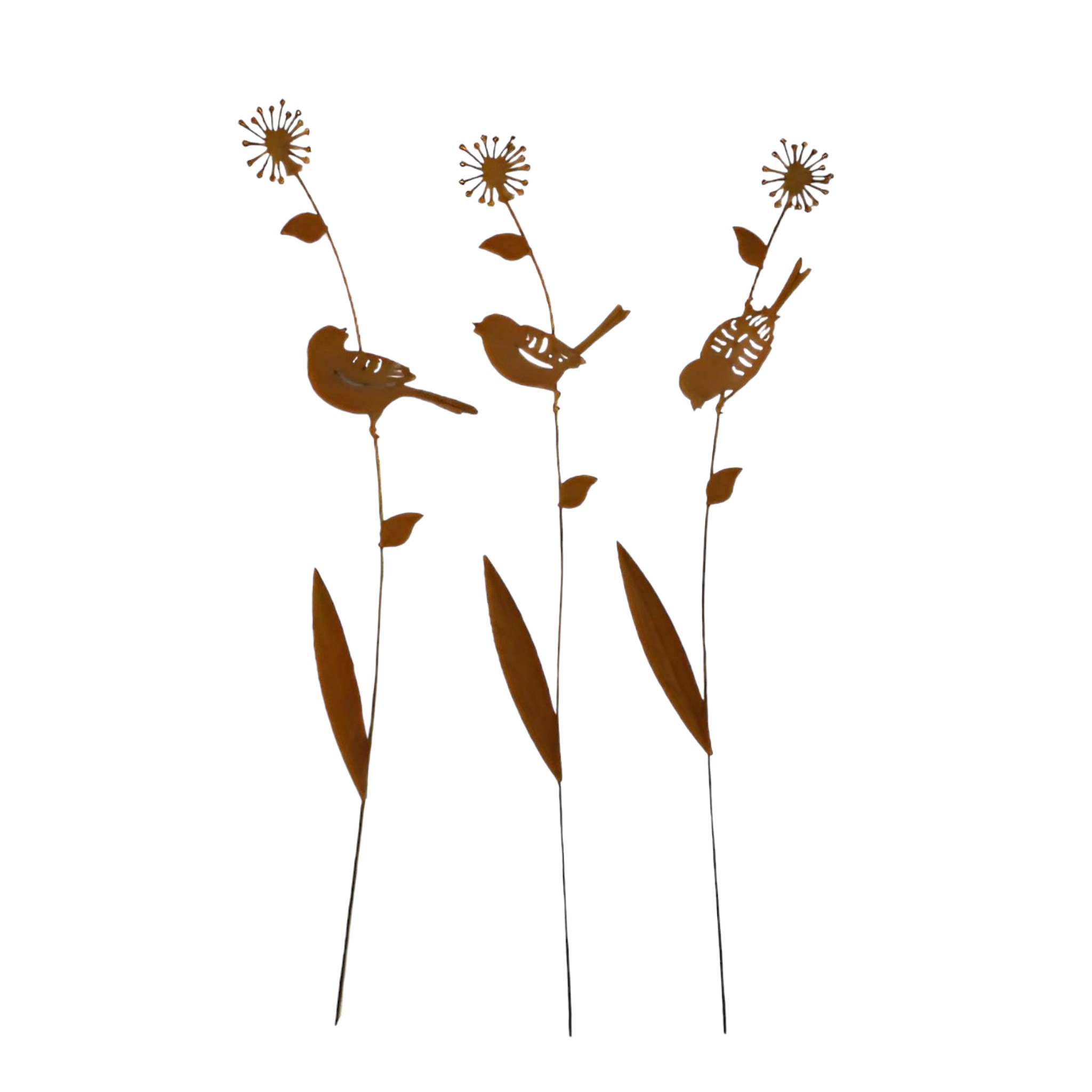 Darstellung von geschwungene Blumen m. Vogerl am Ast