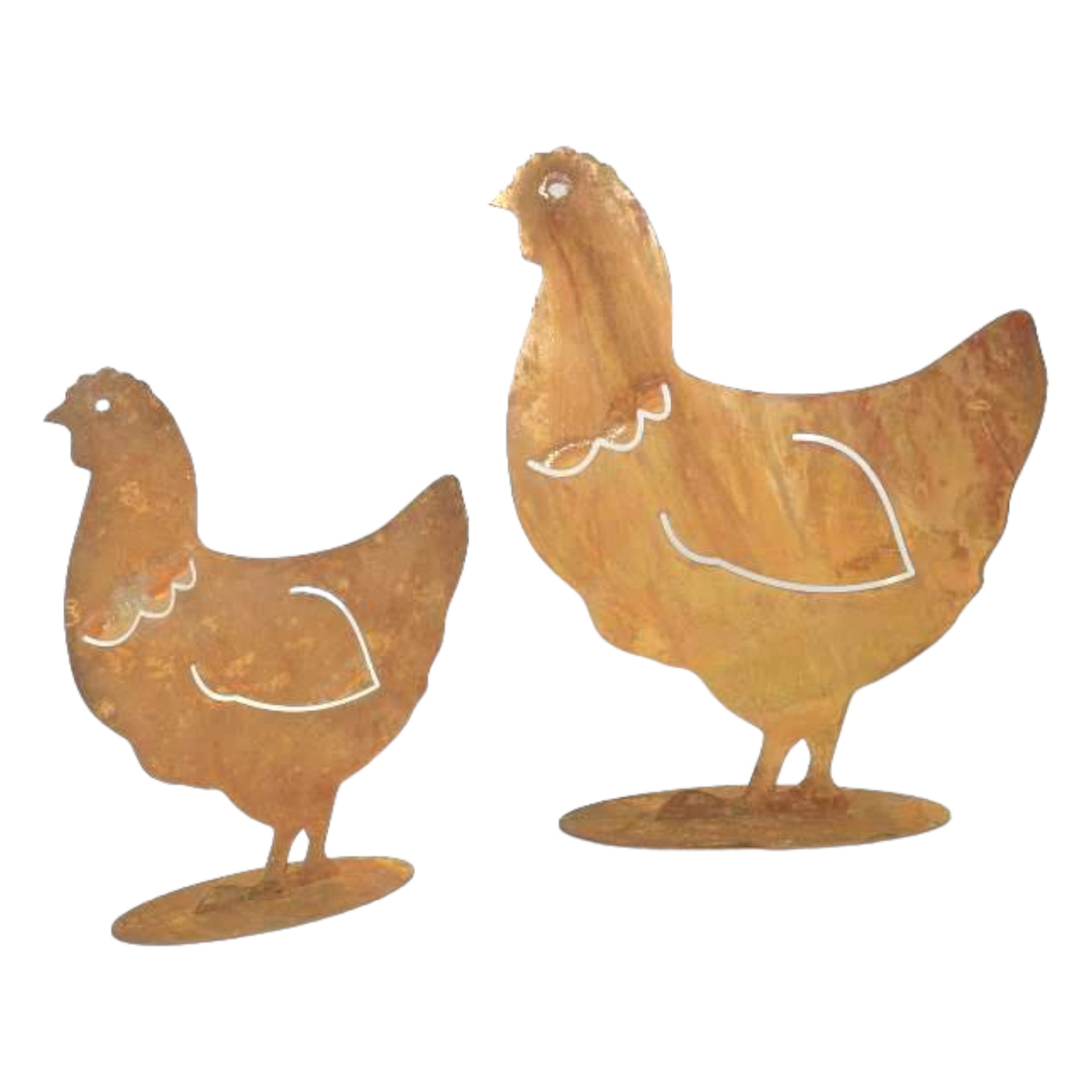 Darstellung von Henne mittel stehend 24x30 cm