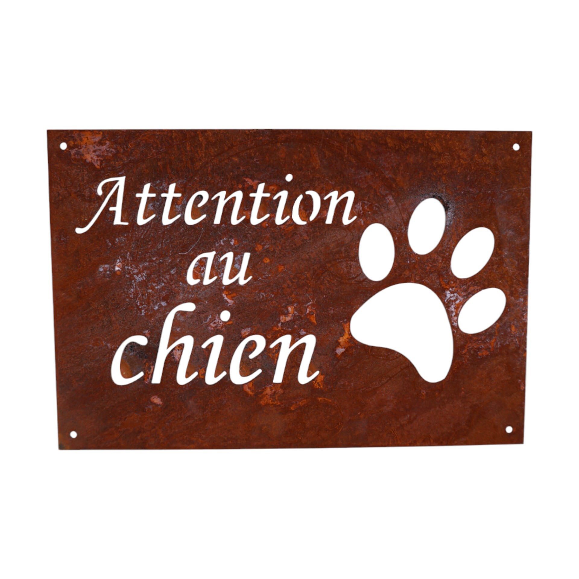 Darstellung von Tafel Attention au chien
