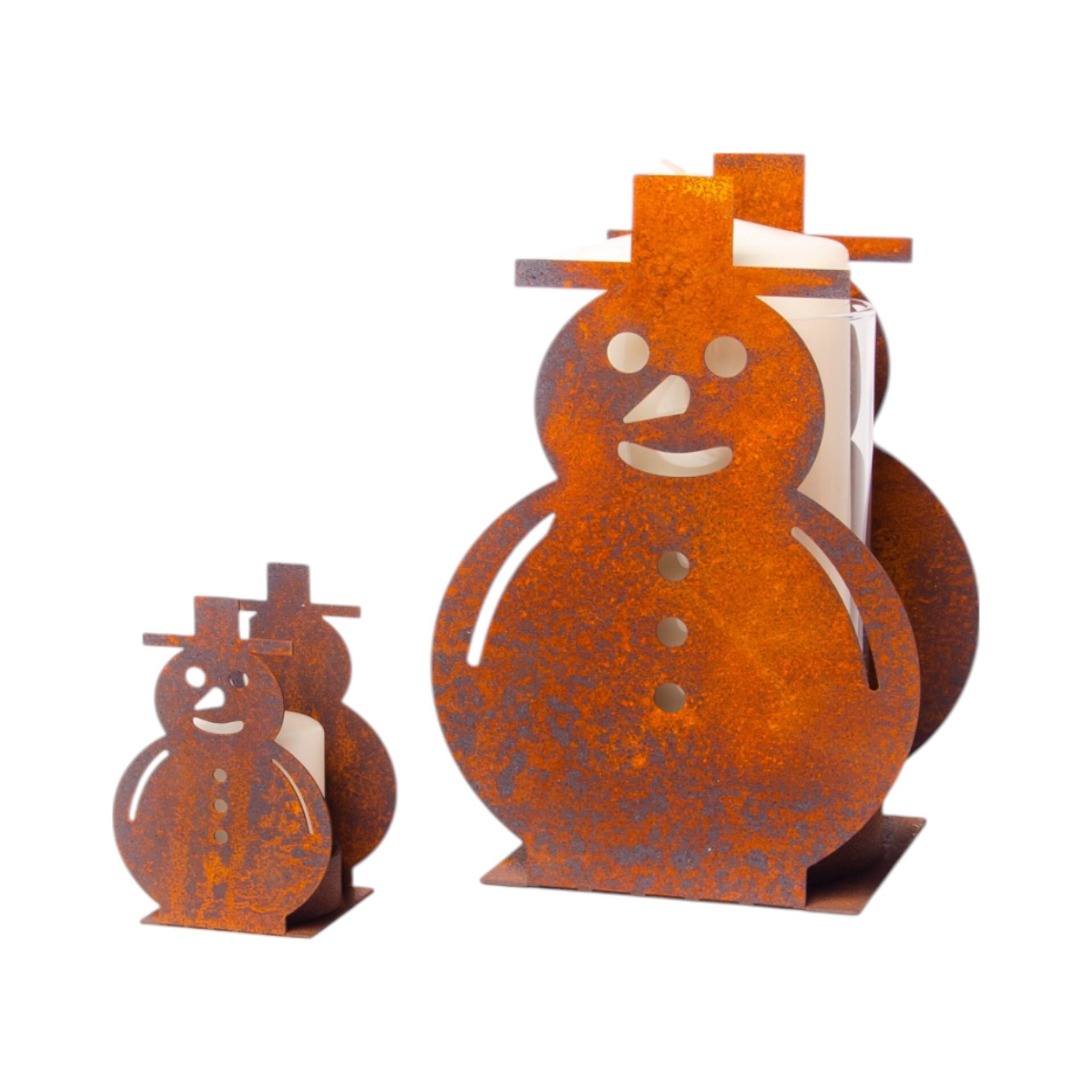 Darstellung von RP Windlicht Schneemann doppelt, 37348