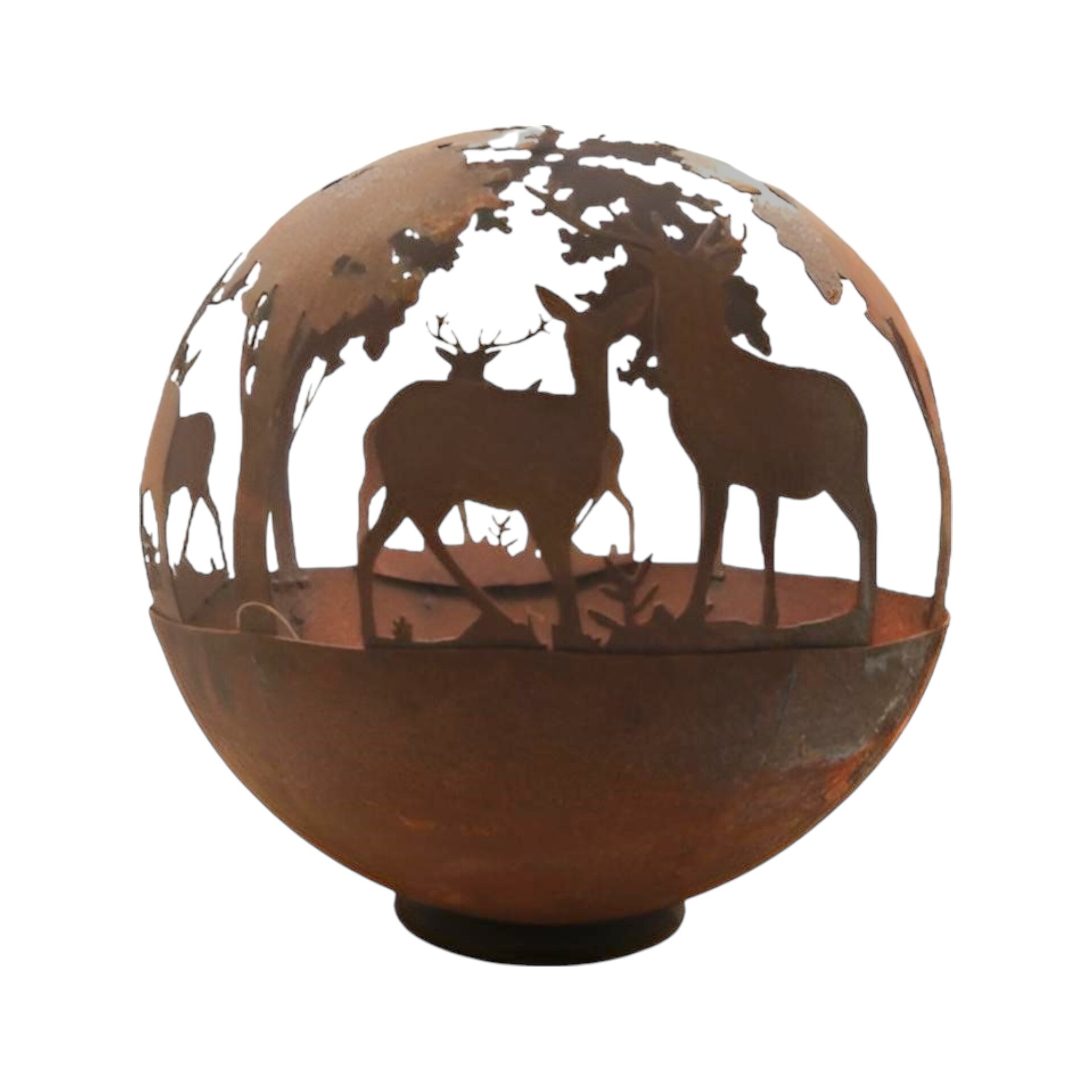 Darstellung von Pflanz/ Feuerkugel a. Fuss gross Herbstlandschaft