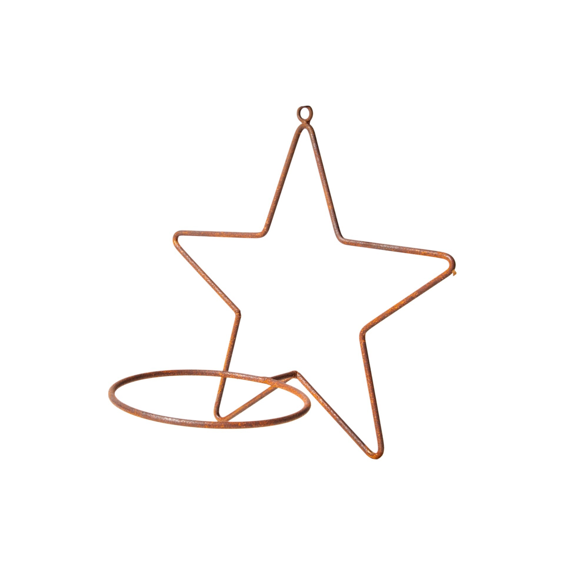 Darstellung von Drahtstern kl f. Schale 21-er, 31x32x22 cm