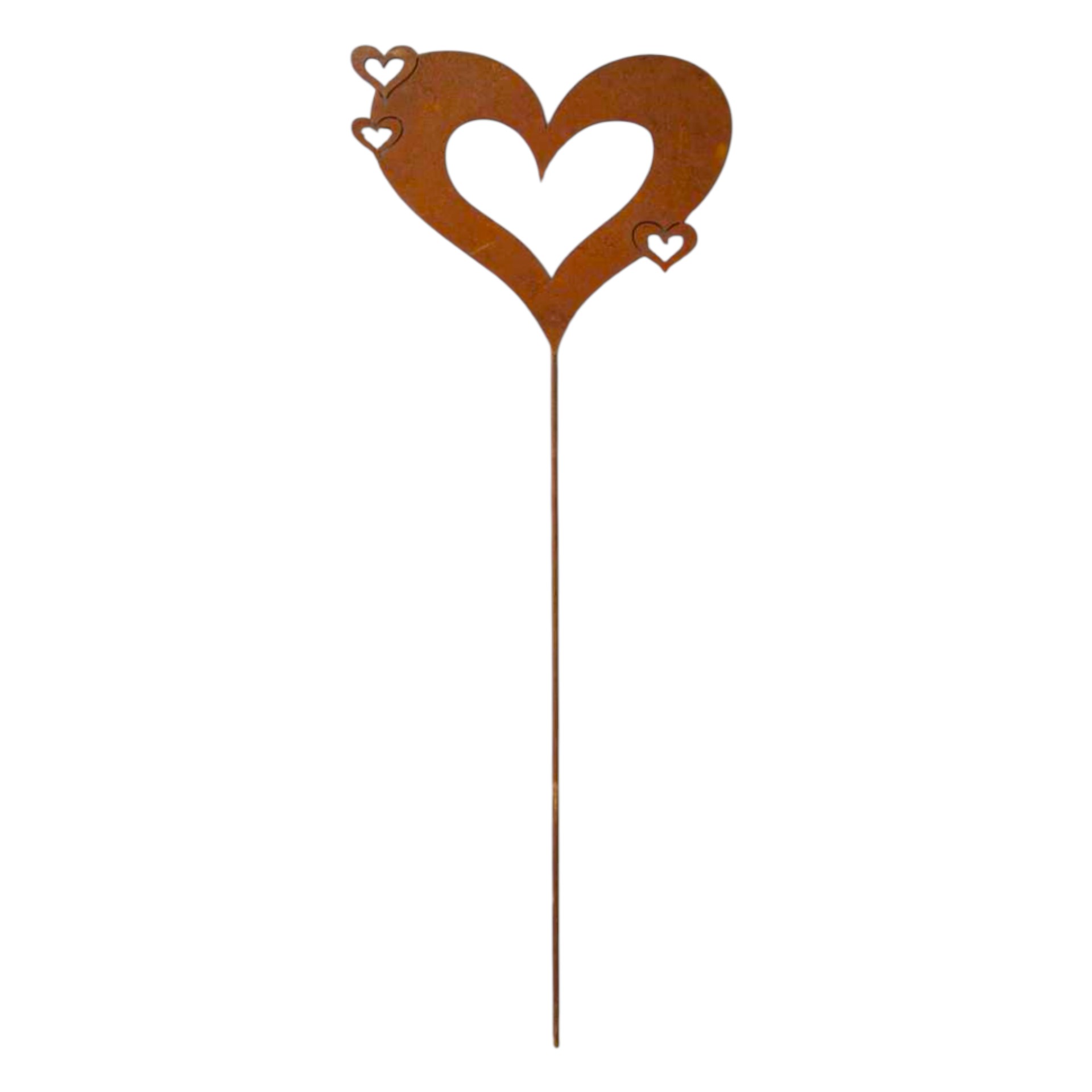 Darstellung von Herzstab mit 3 Miniherzen gross