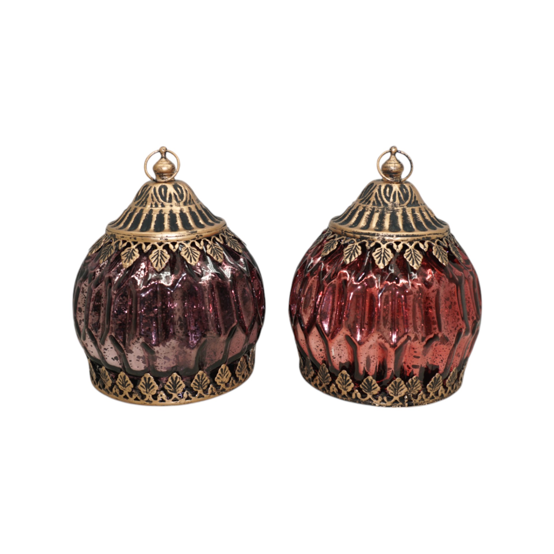 Darstellung von LED Windlicht bauchig klein mit Hänger