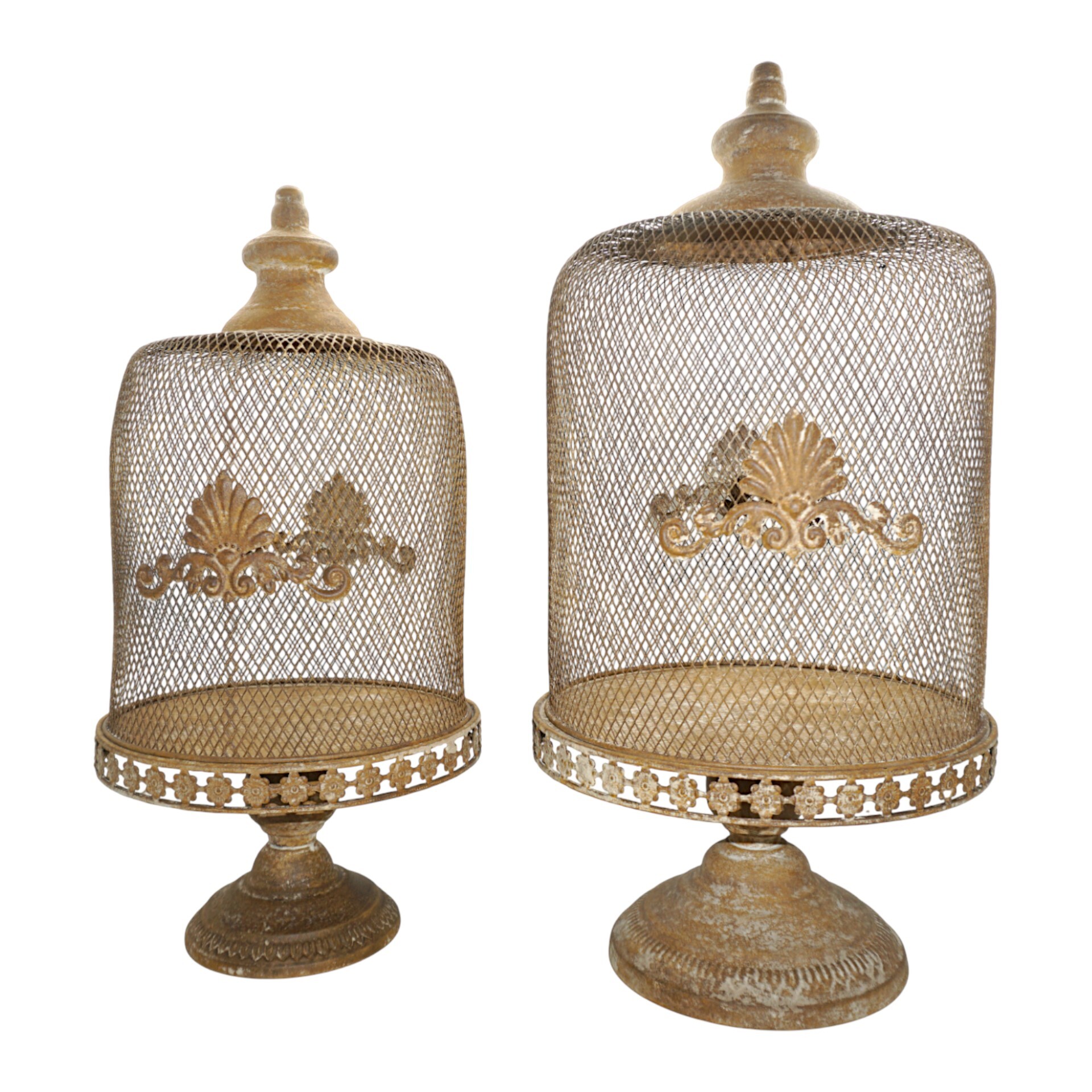 Darstellung von Teller a. Fuss klein m. Glocke senf