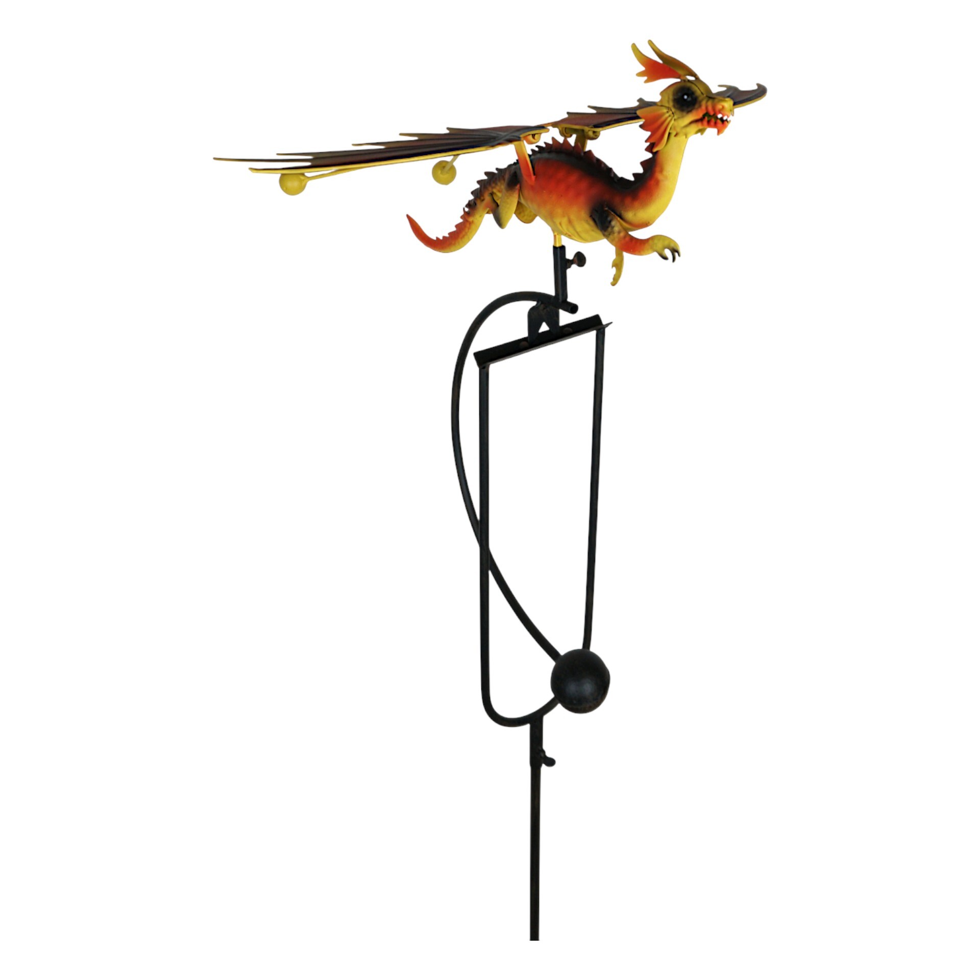 Darstellung von Wippdrache rot/gelb Sonnenflügel