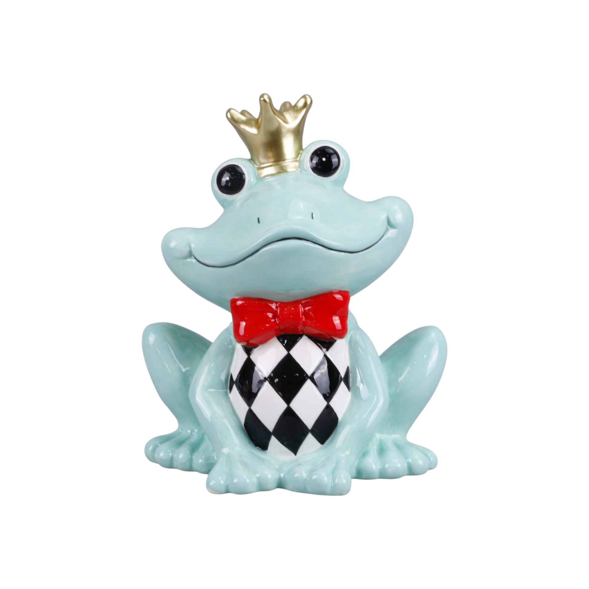 Darstellung von Frosch Fridolin MINT Masche u. Krone