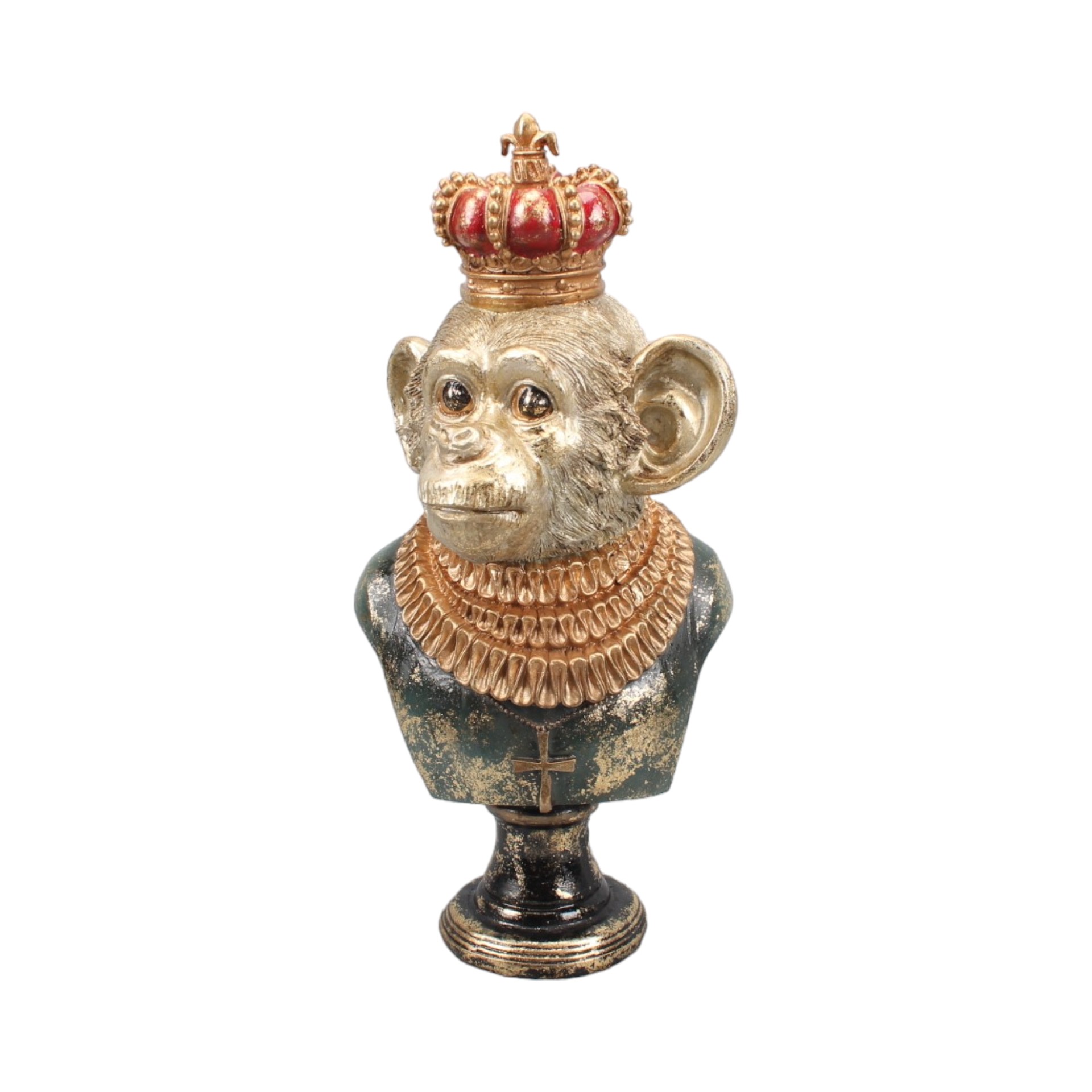 Darstellung von RP Affe a. Sockel m. roter Krone
