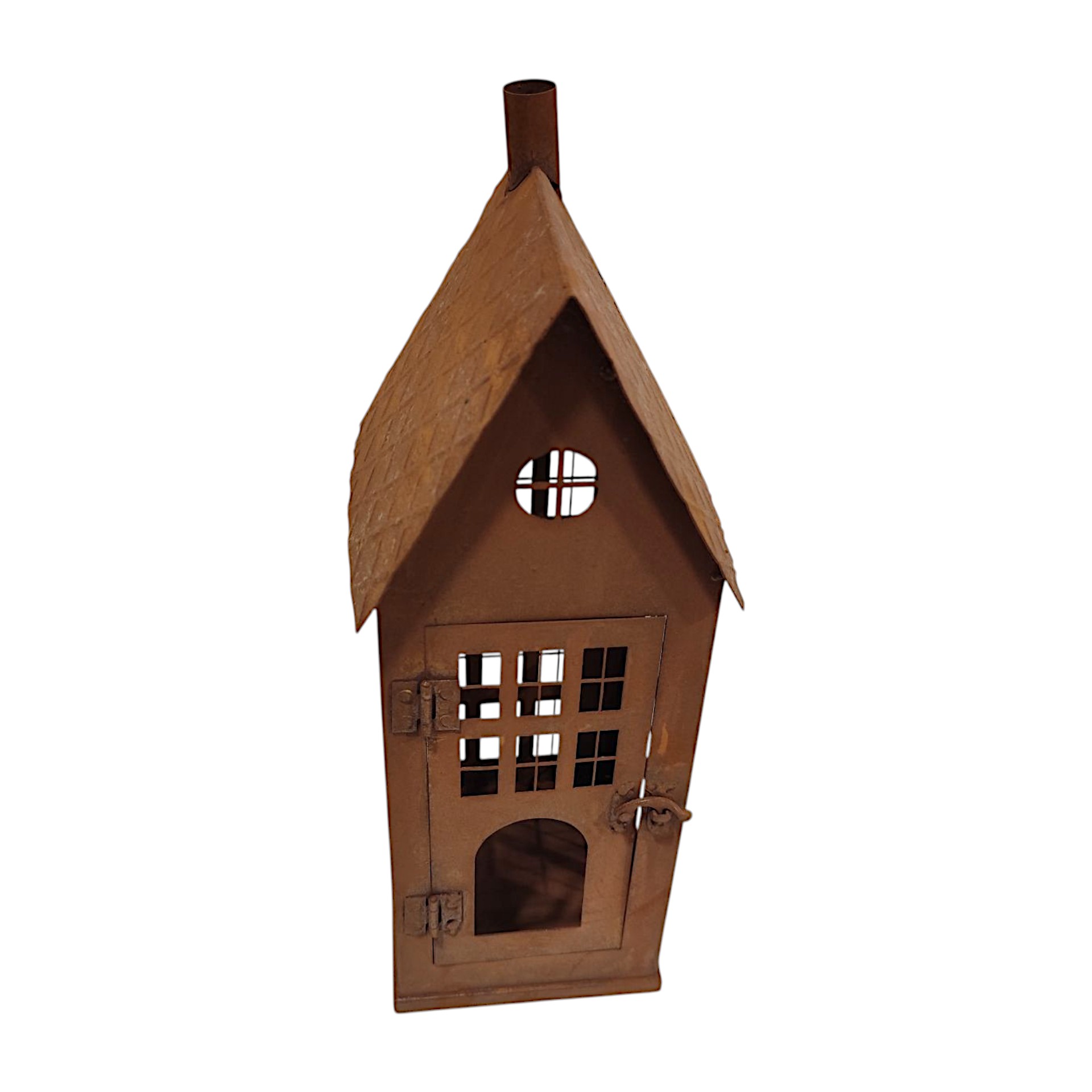 Darstellung von Haus gross zum Stellen m. Tür rost