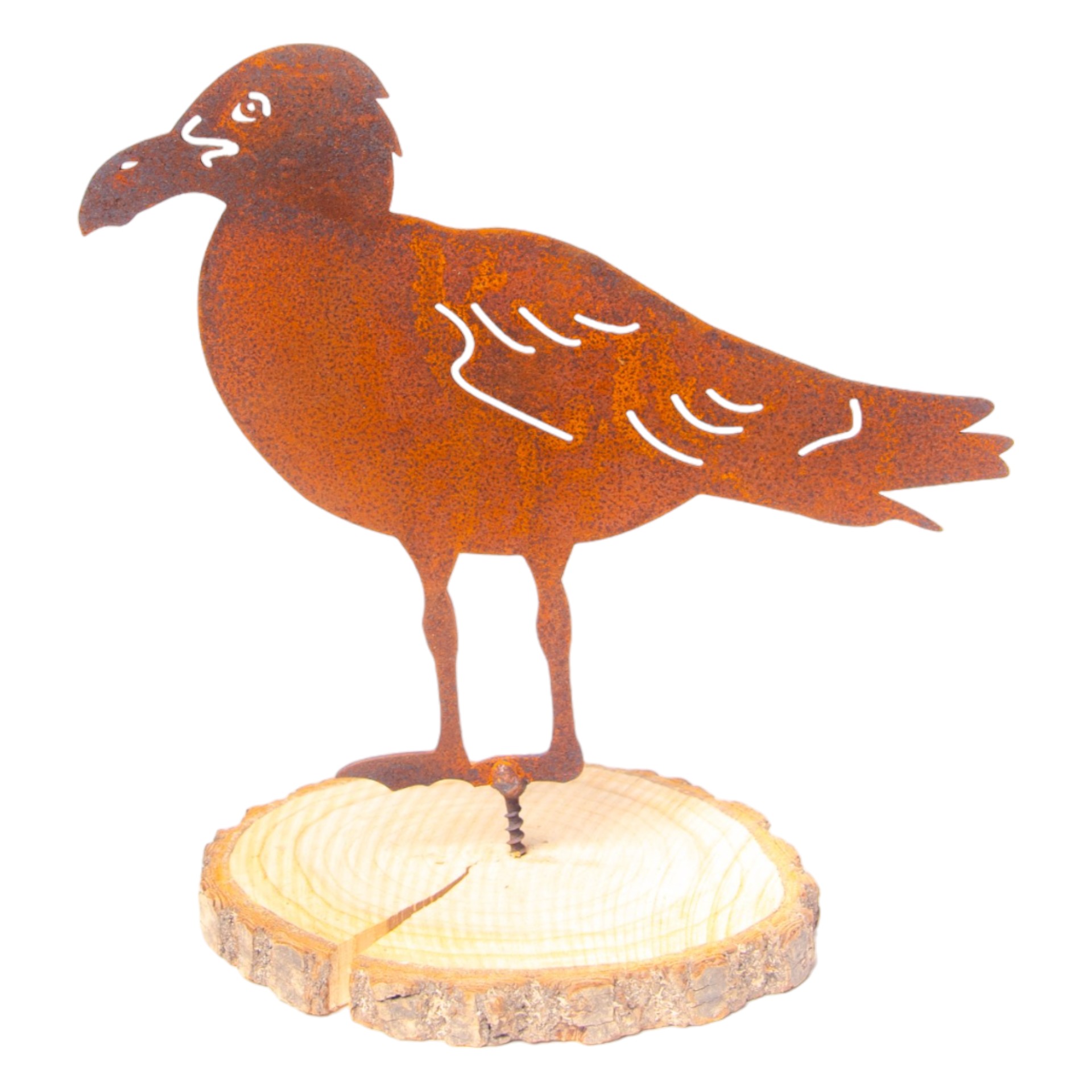 Darstellung von Möwe mit Schraube unten