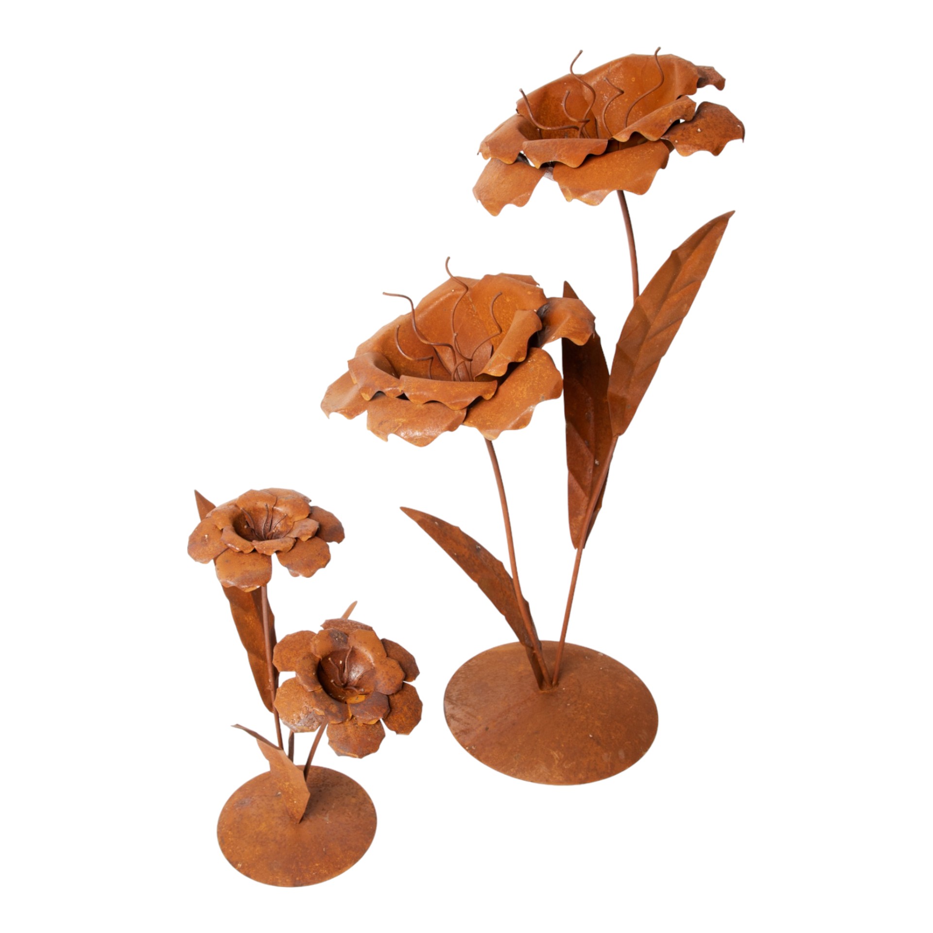 Darstellung von Blume auf Platte 2 Blüten gross