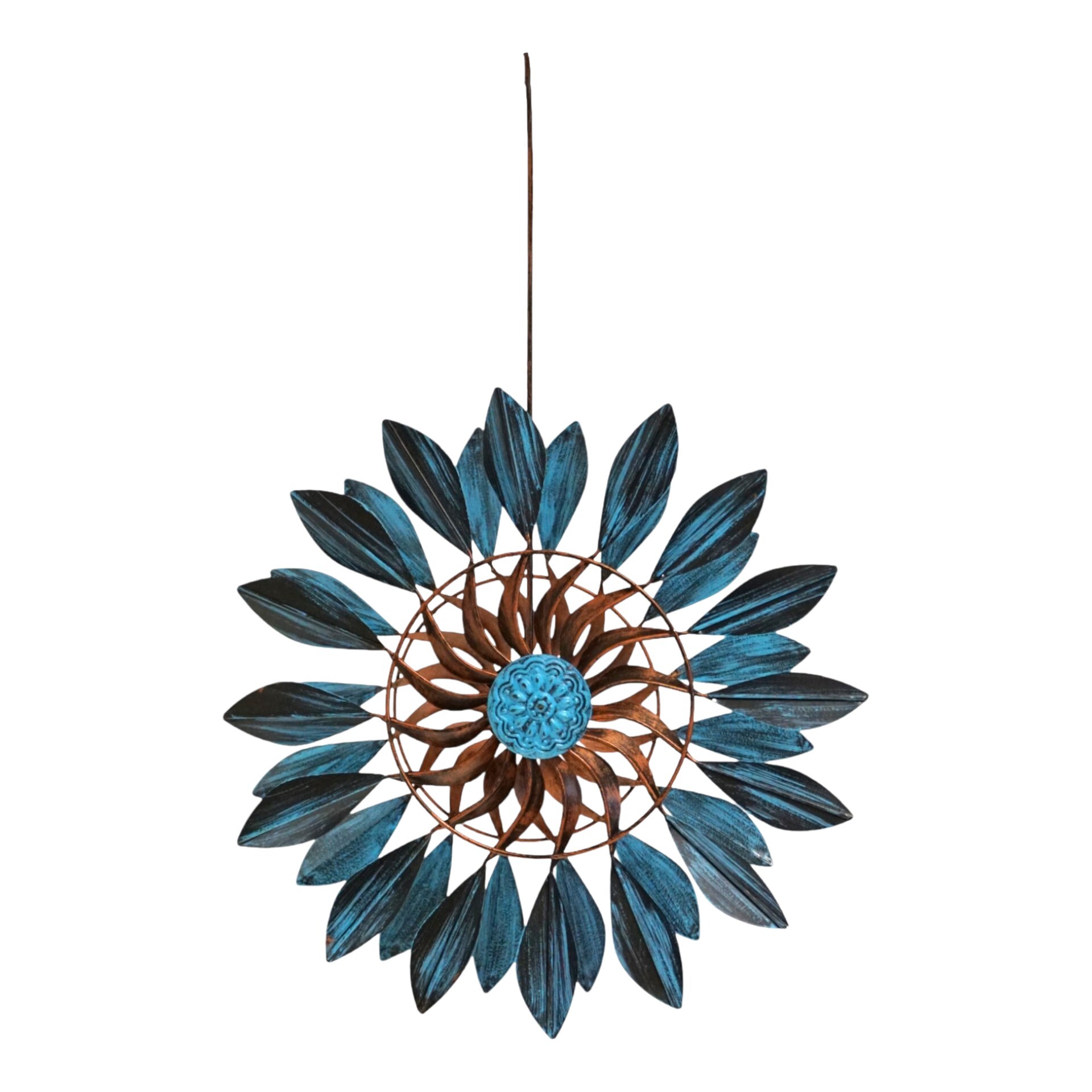 Darstellung von blauer Duopropeller z. Hängen klein