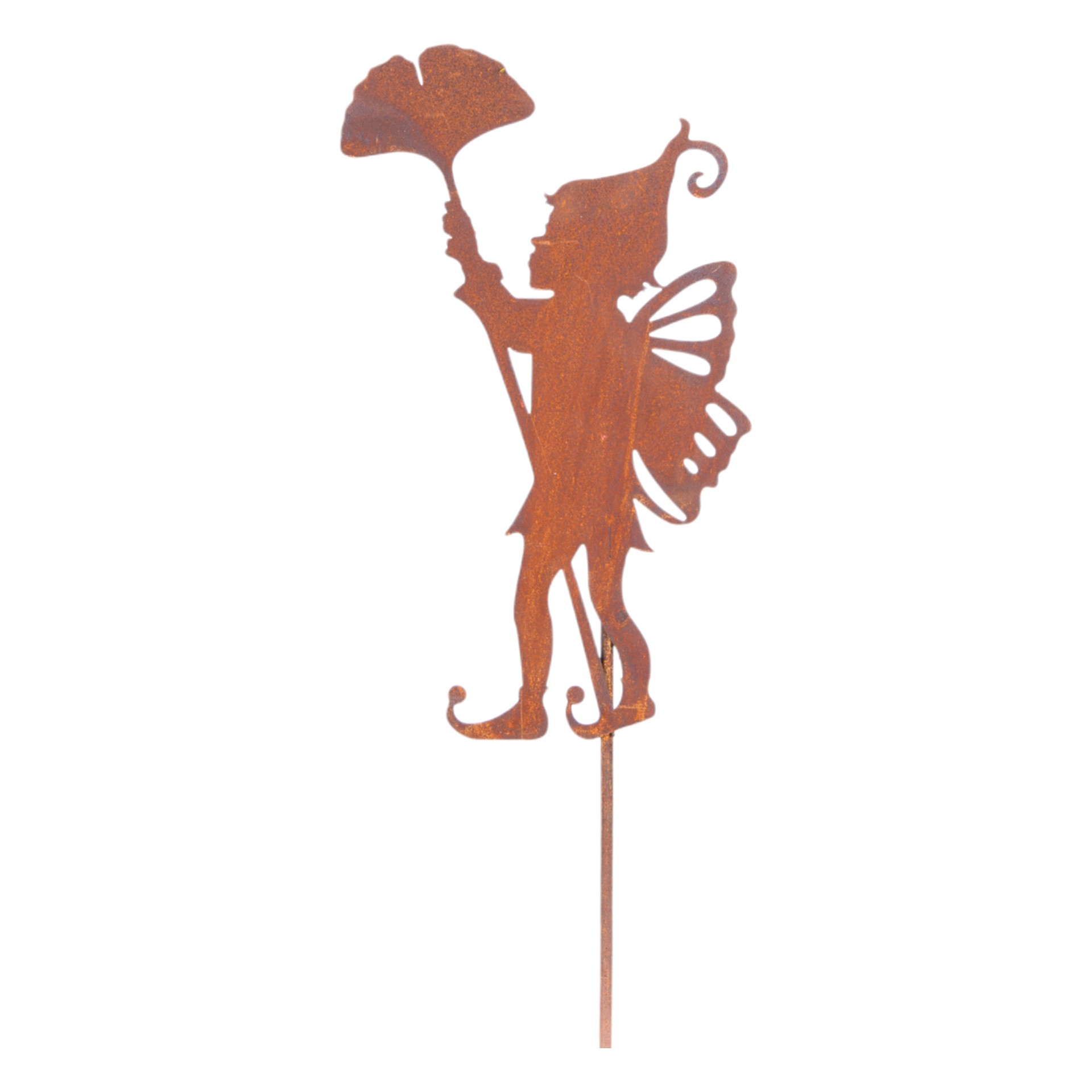 Darstellung von Elfenjunge mit Ginkoblatt mi. auf Stab