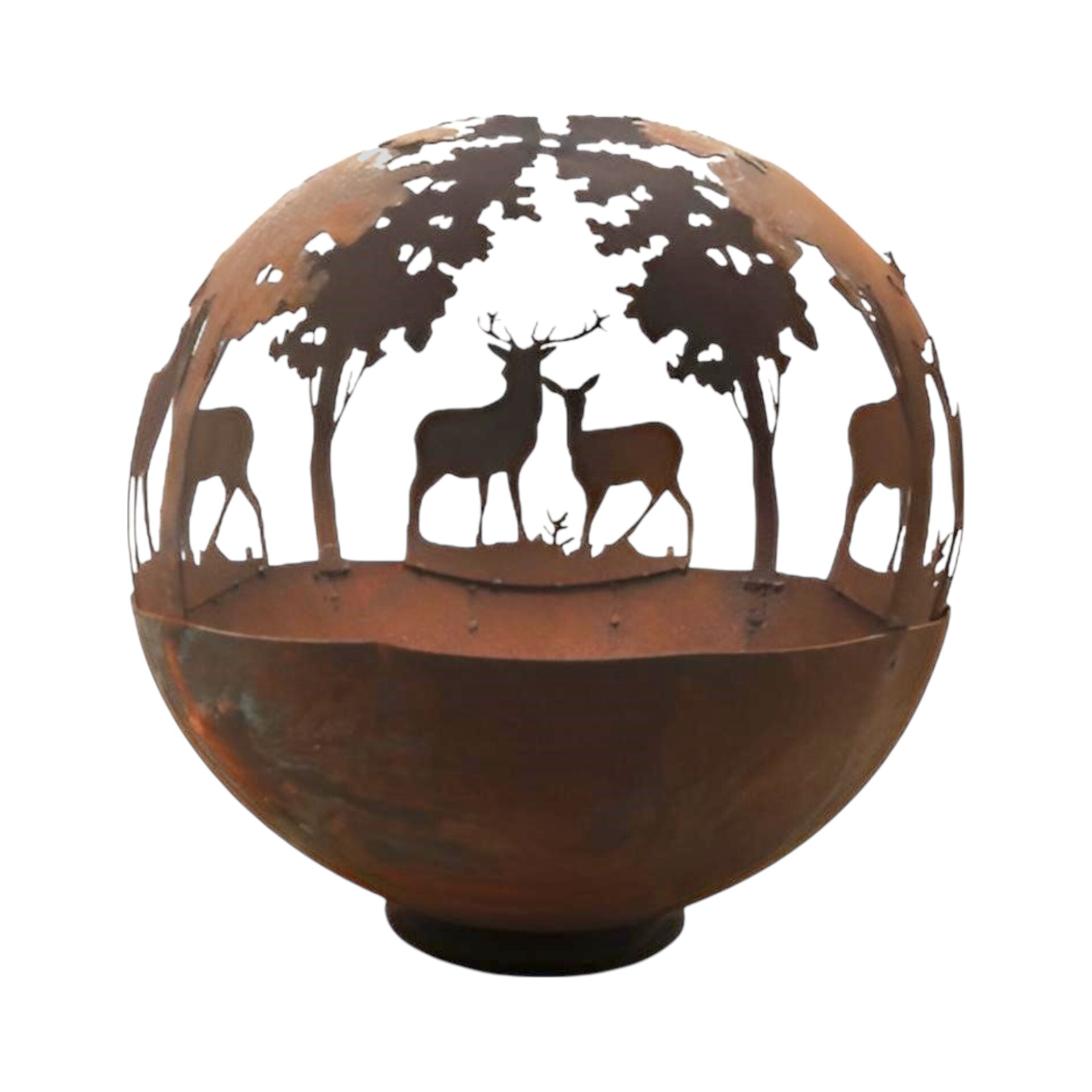 Darstellung von Pflanz/ Feuerkugel a. Fuss gross Herbstlandschaft