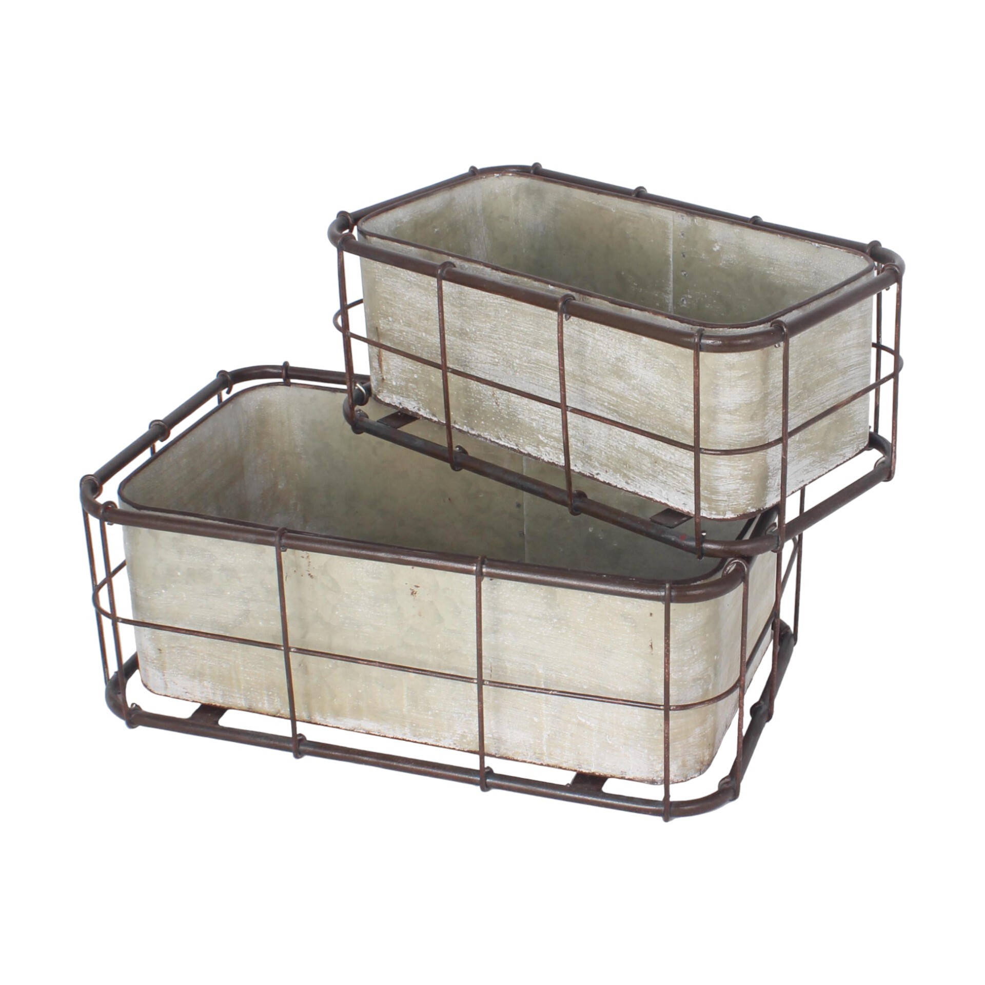 Darstellung von RP Pflanztöpfe eckig Gitter 2tlg.