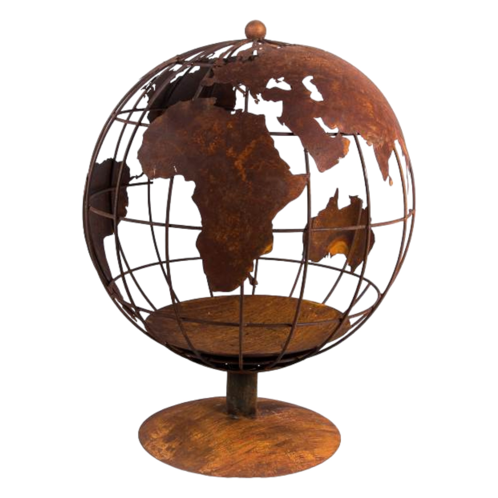 Darstellung von Feuerschale/ -stelle GLOBUS mittel rost