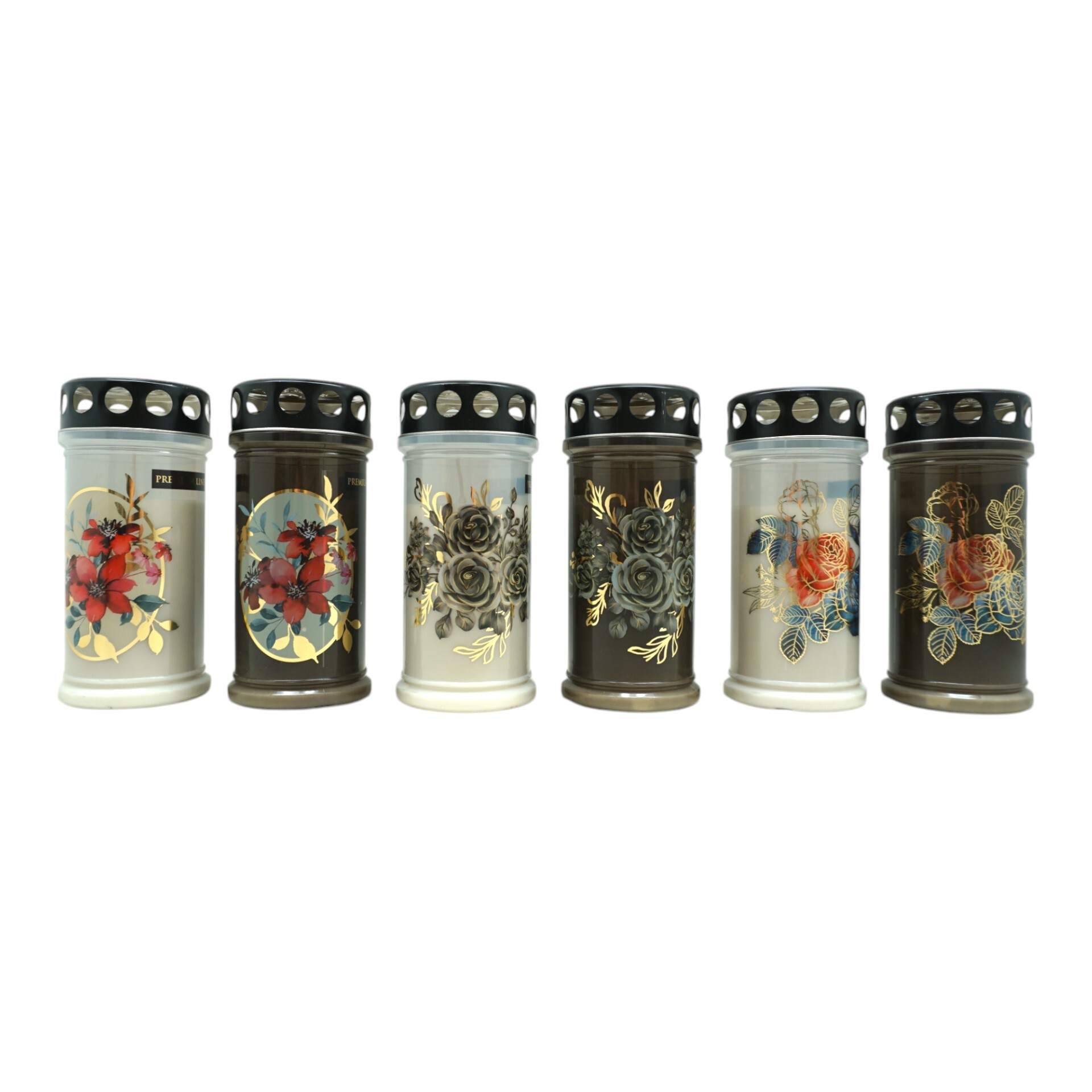 Darstellung von Grablicht 3 Tage schwarz/ weiss