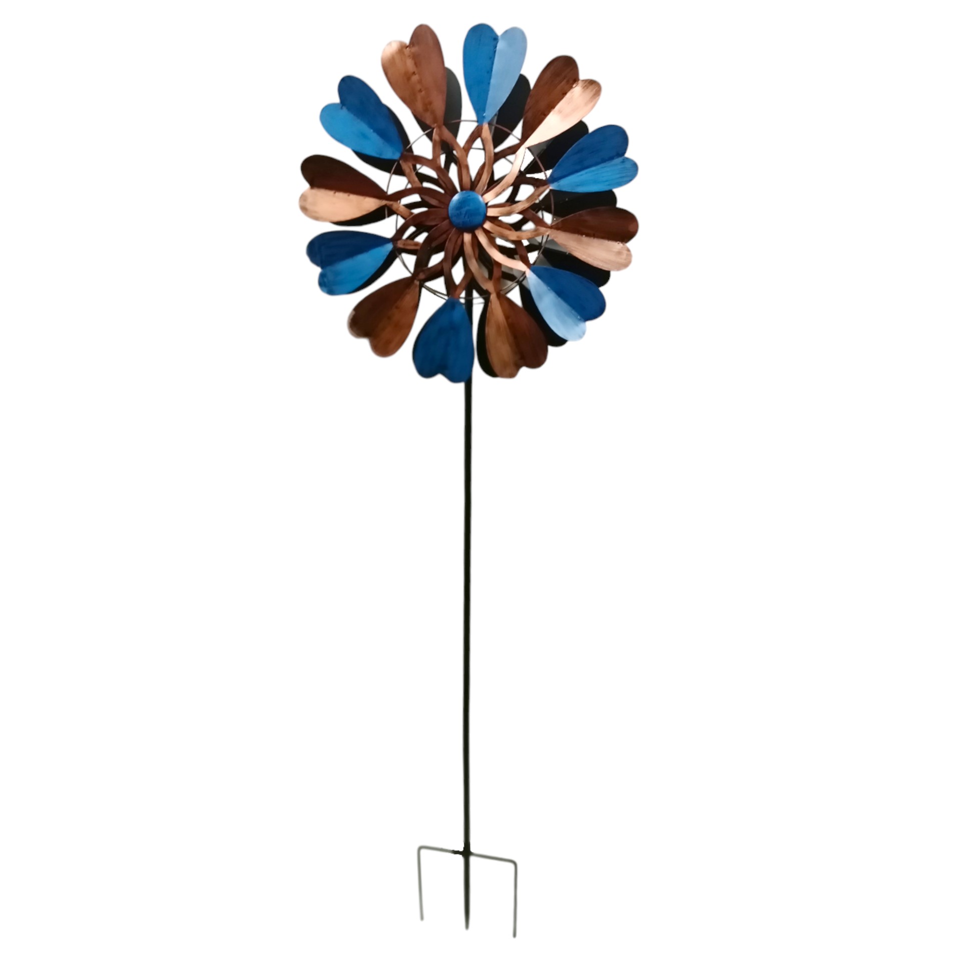 Darstellung von Duopropeller Herzen braun/blau gross