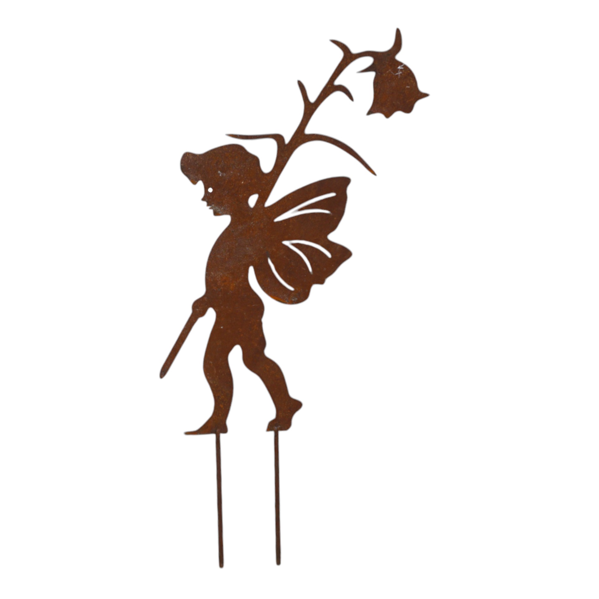 Darstellung von Elfenjunge gross  mit Blume 2 Stäbe