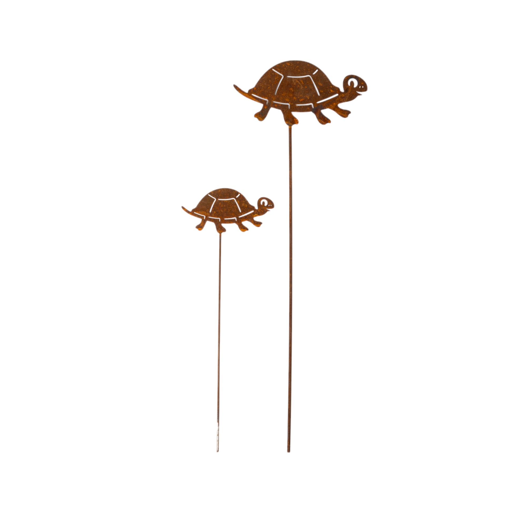 Darstellung von Schildkröte klein auf Stab