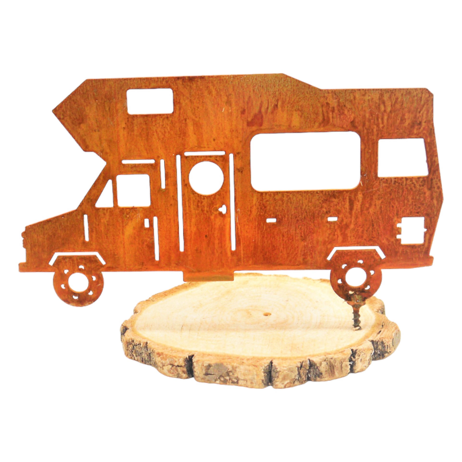 Darstellung von Wohnmobil mit Dorn, rost