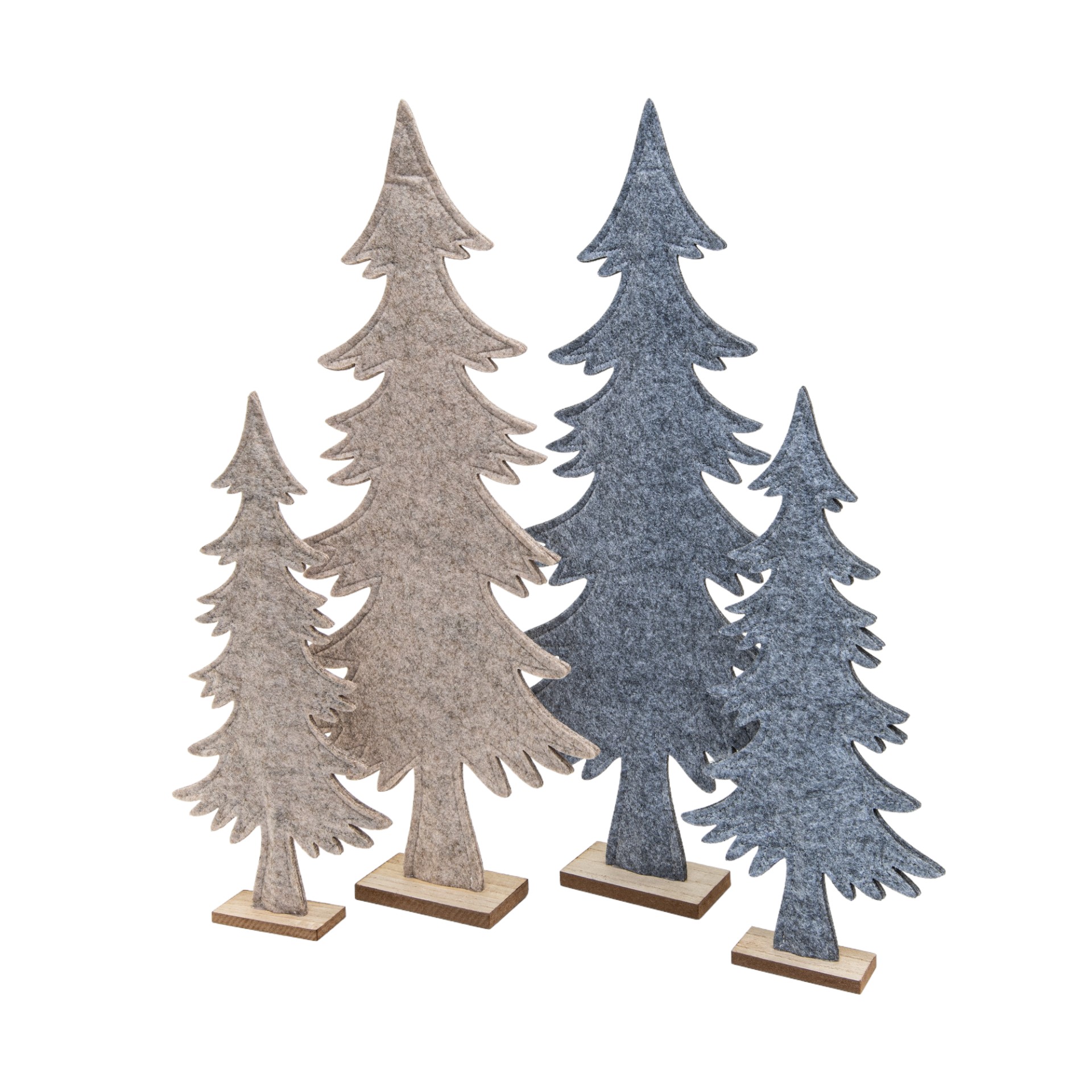 Darstellung von Filzbaum hellgrau gross