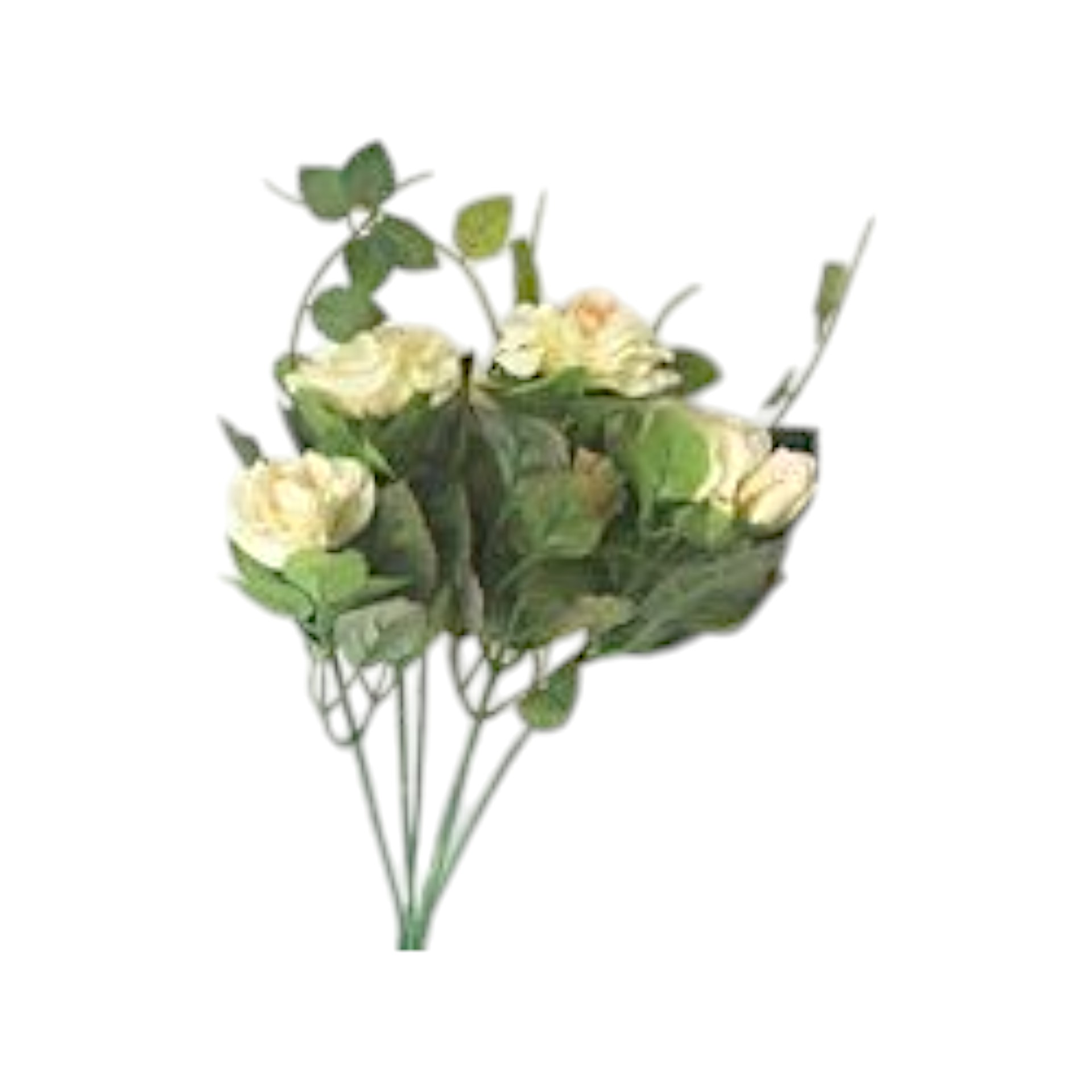 Darstellung von RP Rosenstrauss creme 6 Äste m. 2 Blüten