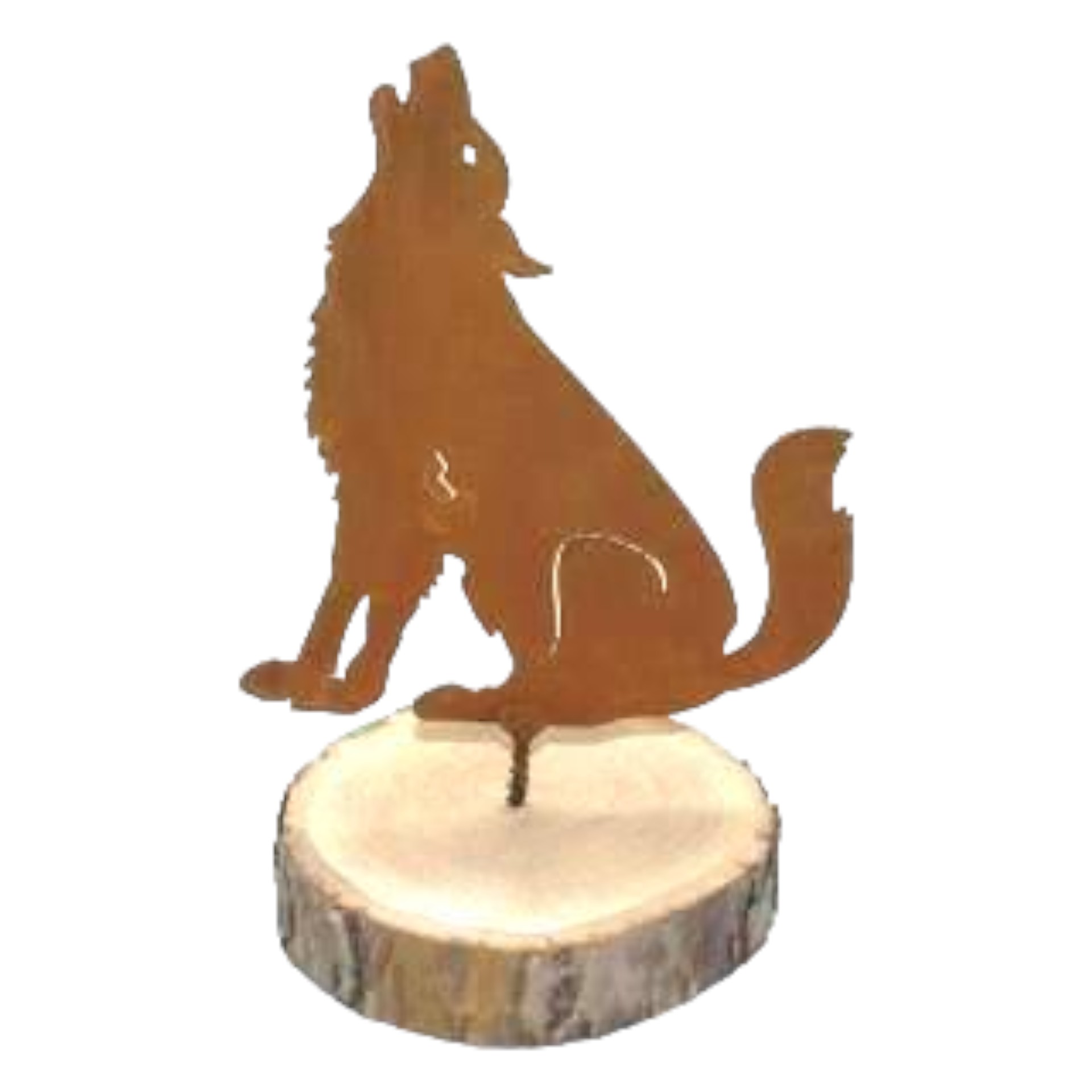 Darstellung von heulender Wolf mit Schraube