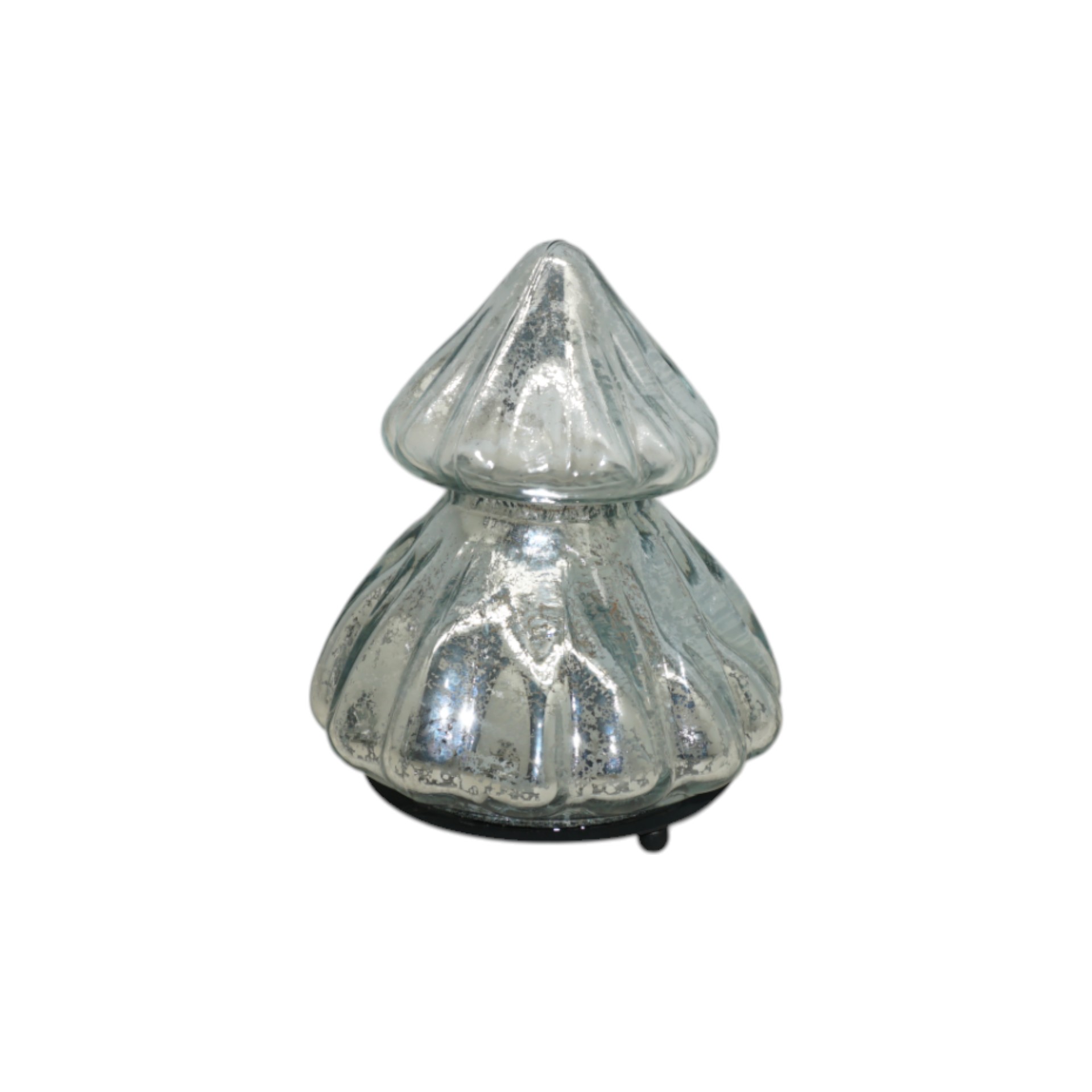 Darstellung von Weihnachtsbaum antiksilber klein